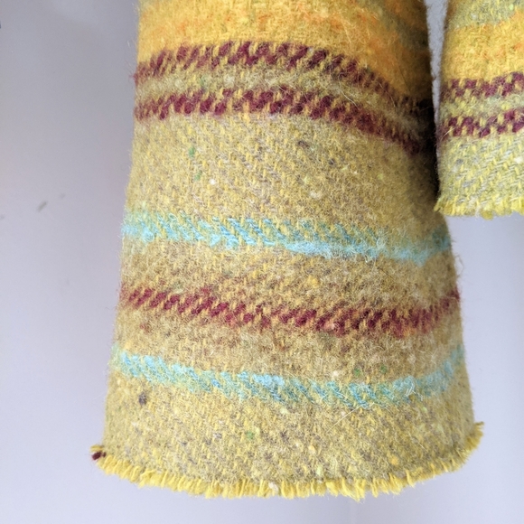 Akris Punto Multicolored Wool Mohair Boho Jacket Blazer Zip Front Sz 8-10 VGUC! - Picture 8 of 12